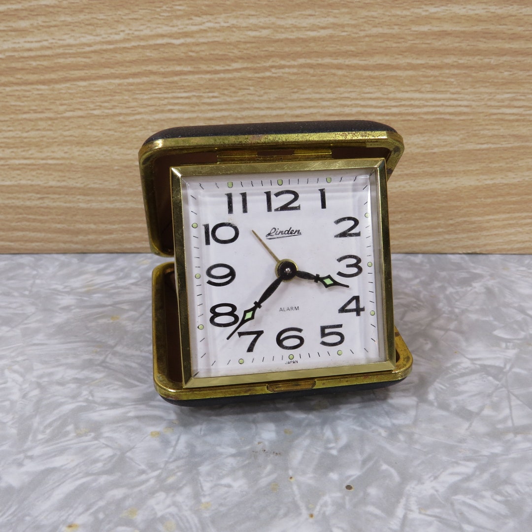 Vintage Linden Wind up Travel Alarm Clock Etsy