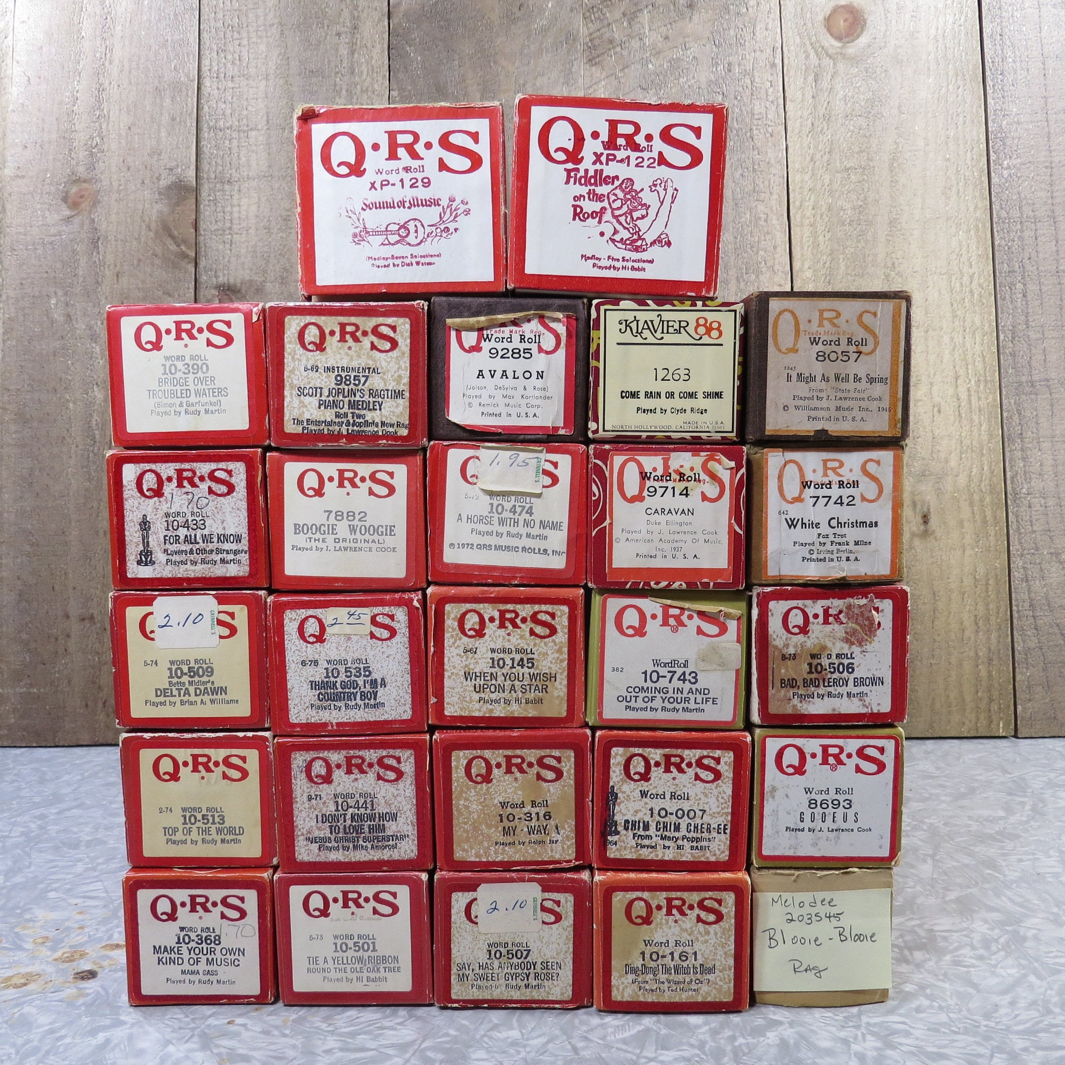 【中古】 Classic Movie & Broadway Show Tunes From Rare Piano Rolls / Monk Hazel Vintage Player Piano Rolls QRS Music From the 60s and 70s