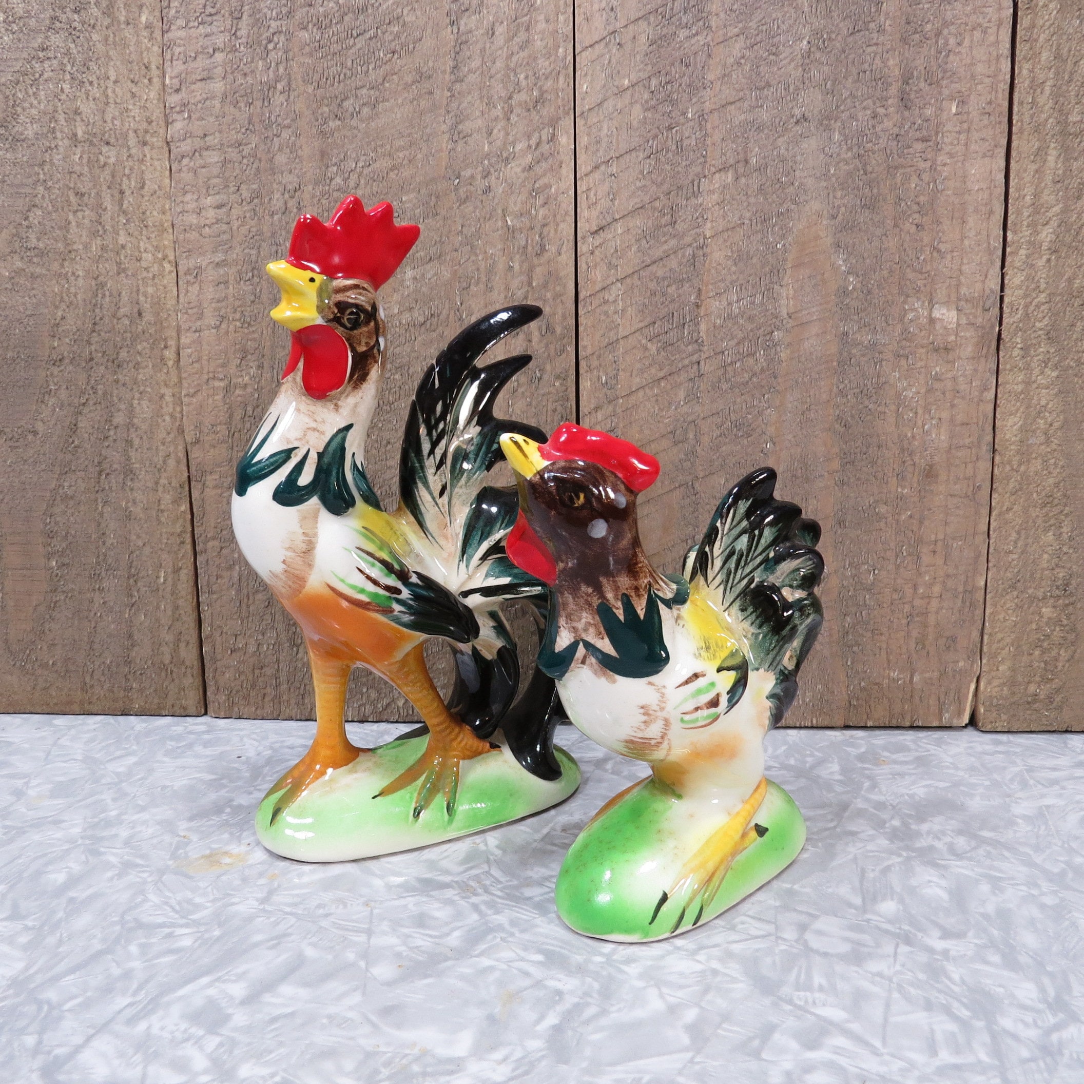 Vintage Kenmar Japan Chicken Rooster Measuring Spoon Holder w