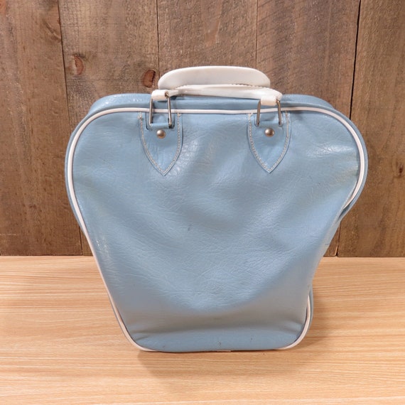 Vintage Baby Blue Bowling Bag 1970s 1980s Retro Rocka… Gem