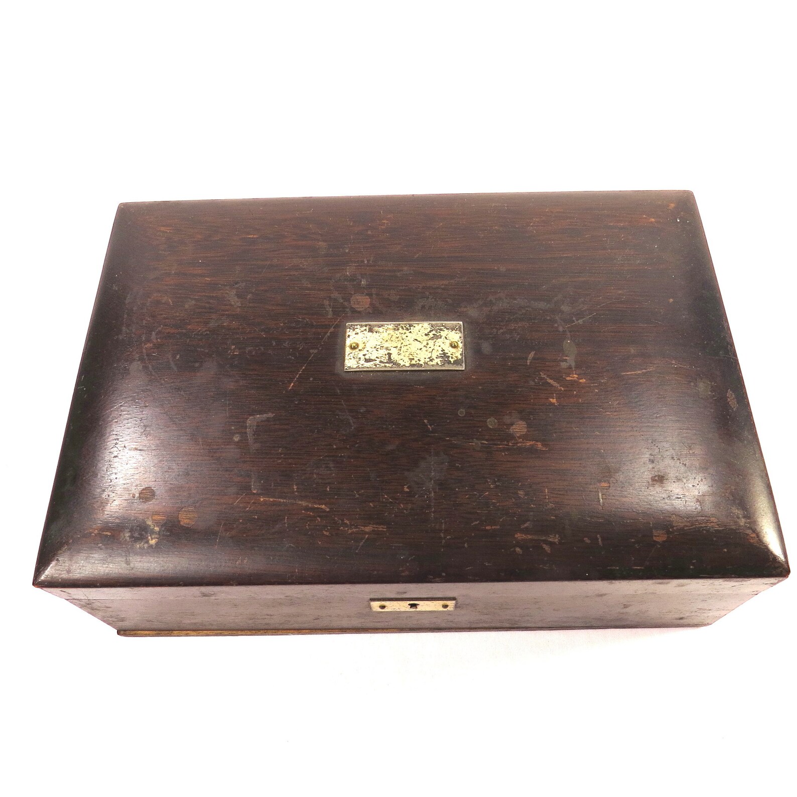Vintage Humidor Metal Lined Wood Box Etsy