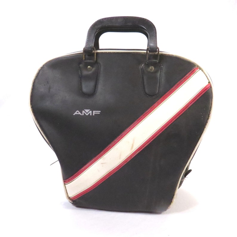 Vintage AMF Black with White Pipping Bowling Bag 1950s 1960s | Etsy