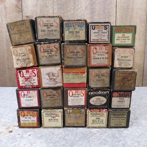 Vintage Player Piano Rolls QRS Ideal Melodee Supertone Universal - Music - Jazz - Big Band - Swing