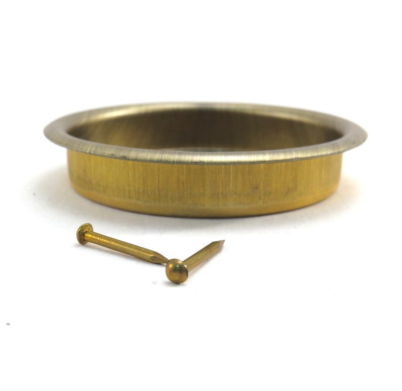 Gold Door Stop Wall Insert Vintage 1960s Mid Century Recessed Etsy