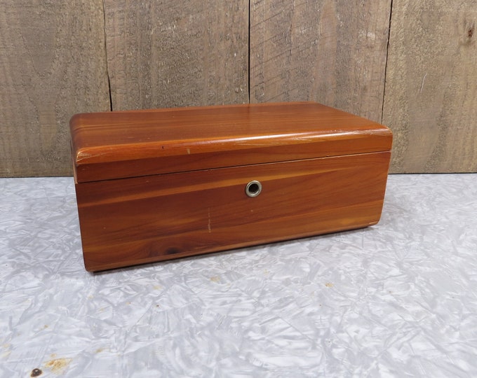Vintage Miniature Lane Cedar Chest Midcentury Small Wood Treasure