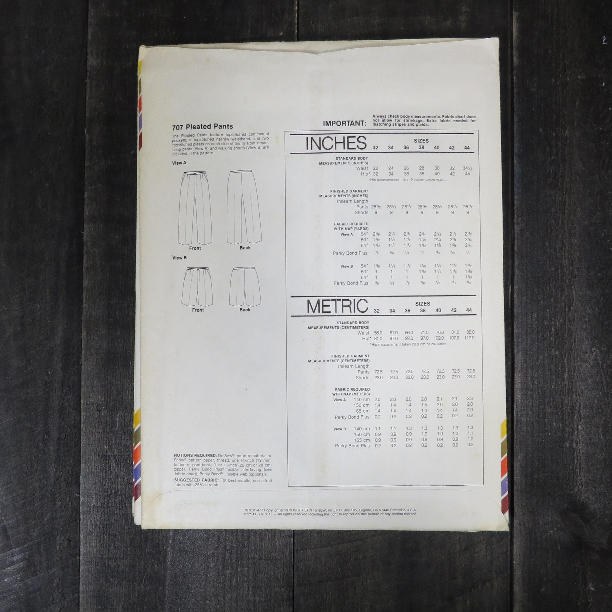 Choice of Vintage Stretch & Sew Patterns – 1970s 1980s Sewing Pattern ...