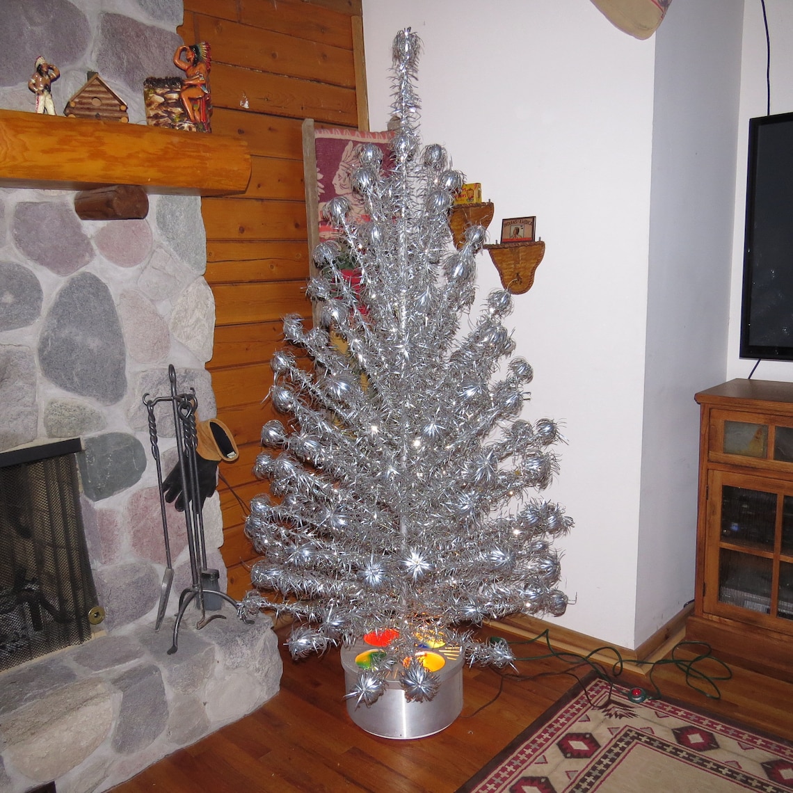 7 Ft The Sparkler Aluminum Christmas Tree With Color Wheel Etsy