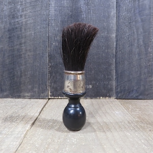 Vintage Wood Handled Metal Band Shaving Brush, Vintage Shaving Brush, Vintage Men&#39;s Shaving Brush, Men&#39;s Grooming