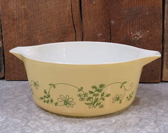 Vintage Pyrex Shenandoah Casserole Dish Bowl 475-B