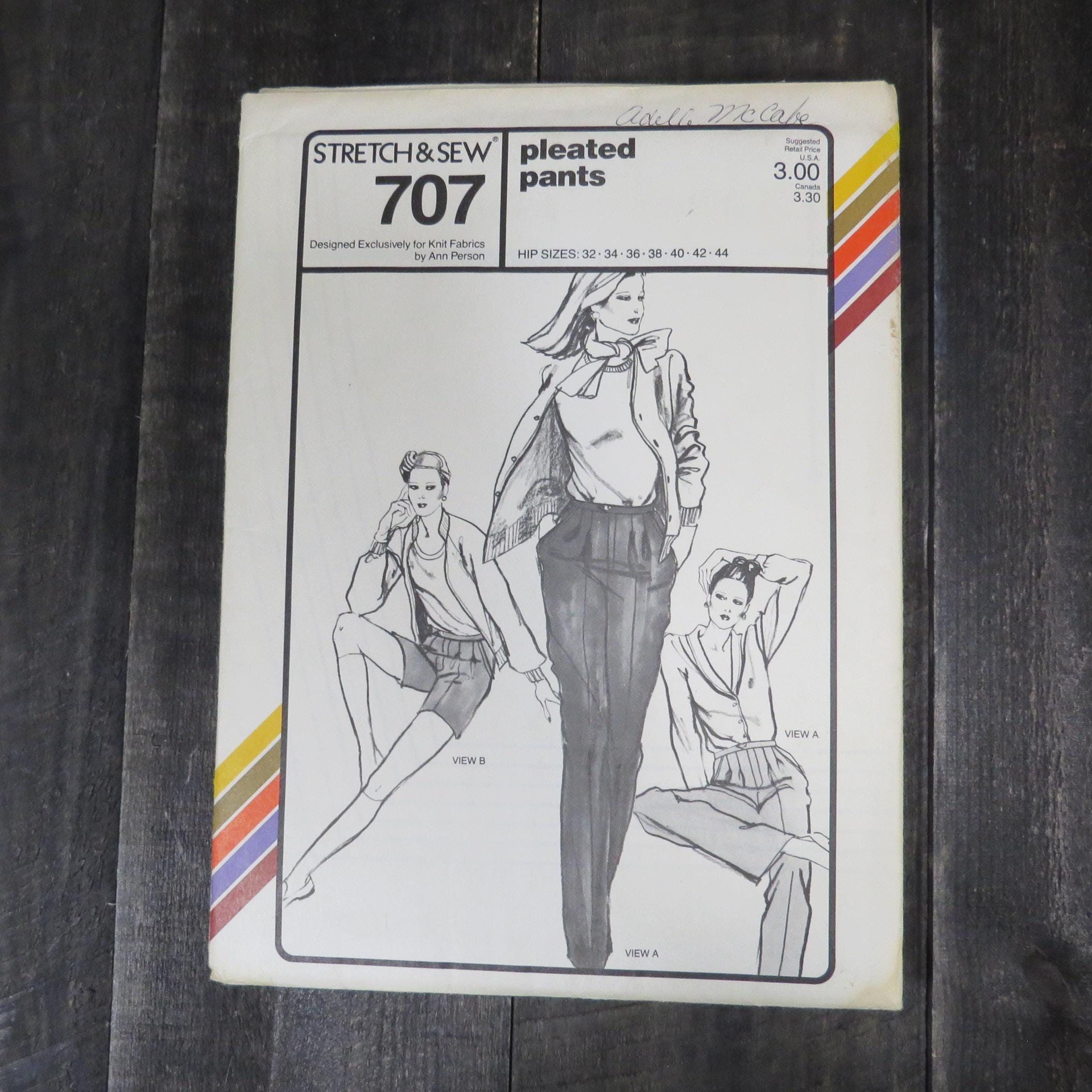 Choice of Vintage Stretch & Sew Patterns – 1970s 1980s Sewing Pattern ...