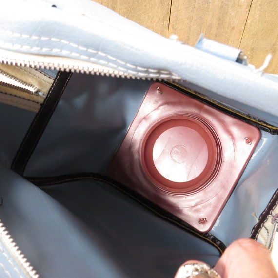 Vintage Baby Blue Bowling Bag 1970s 1980s Retro Rocka… Gem