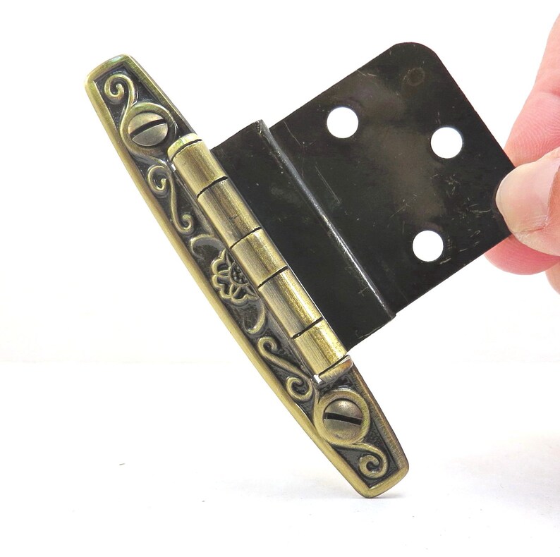 Home Improvement Antiqued Gold Colonial Style Hinge Mid Century