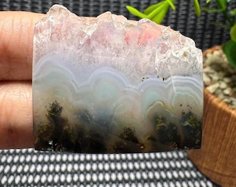 Plume Moss White Chrysocolla With Dendritic Copper In Crystal Amethys Duzy