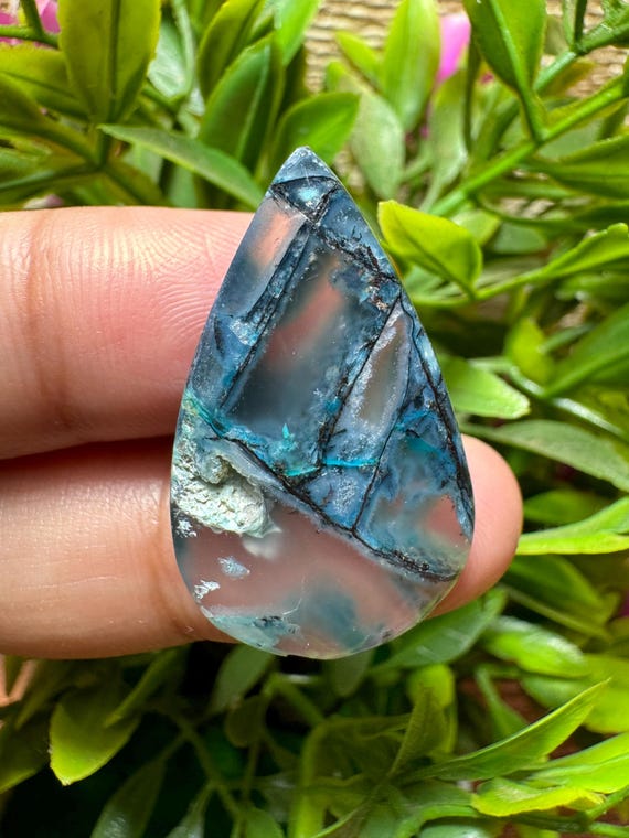 クリソコラ スパイダーウェブ/カルセドニー/天然銅 - Etsy 日本