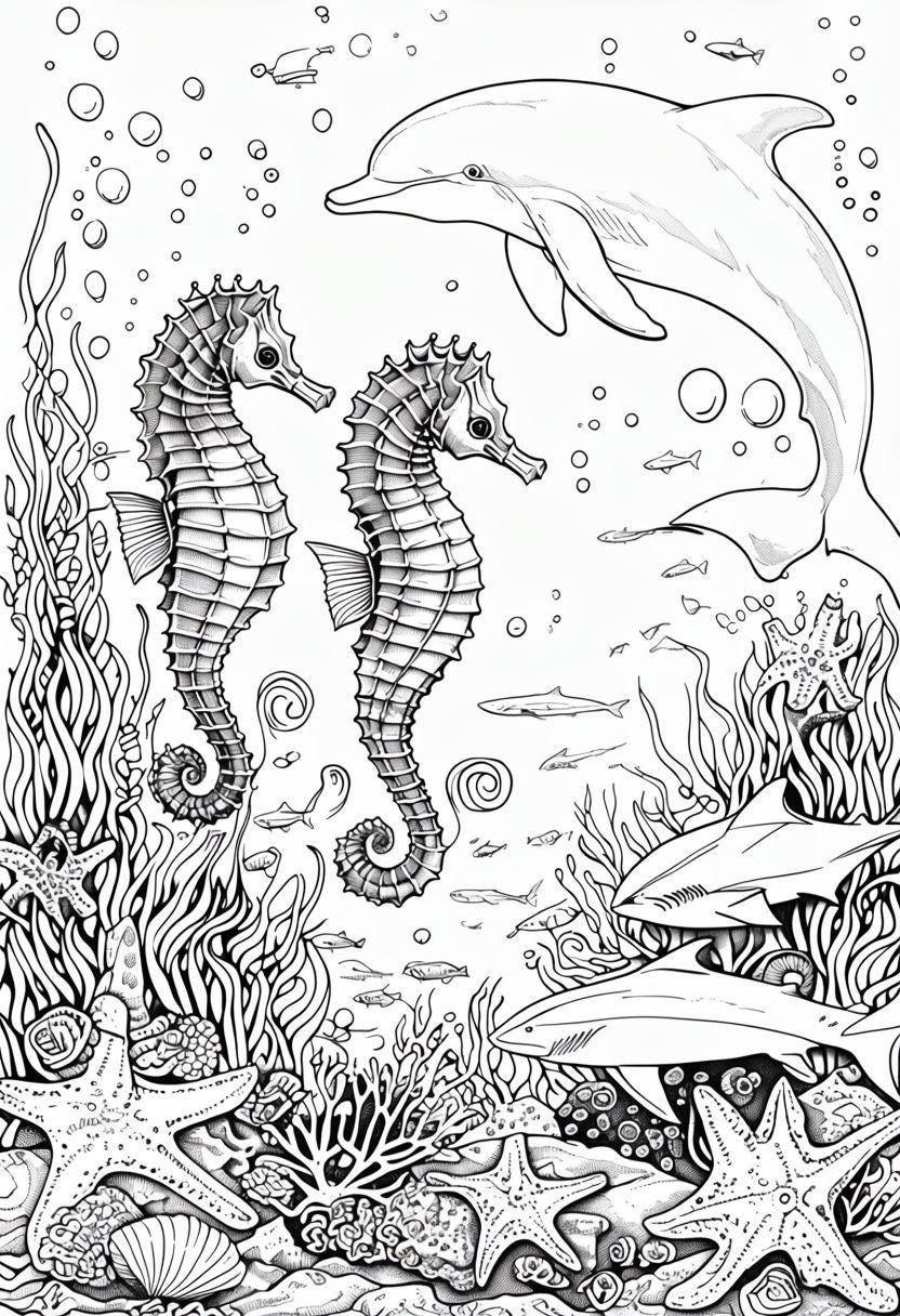 Coloring Pages. Animals Coloring Pages. Simple Coloring Pages - Etsy UK