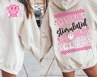 Over stimulated moms club SVG/png, overstimulated png, anxiety png, trendy mom png, overstimulated sublimation, digital download