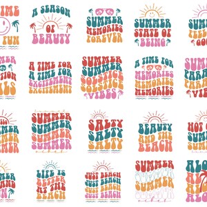 Retro Summer SVG Bundle, Summer Svg, Beach Svg, Summertime svg, Funny Beach Quotes Svg, Summer Quotes Svg, Svg files for cricut, Silhouette