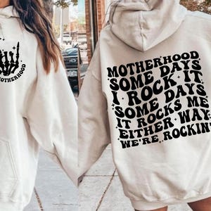 Some days I rock it some days it rocks me svg, Motherhood svg, Rocking motherhood svg, Funny motherhood skull svg, Mom Life Svg, Mom svg
