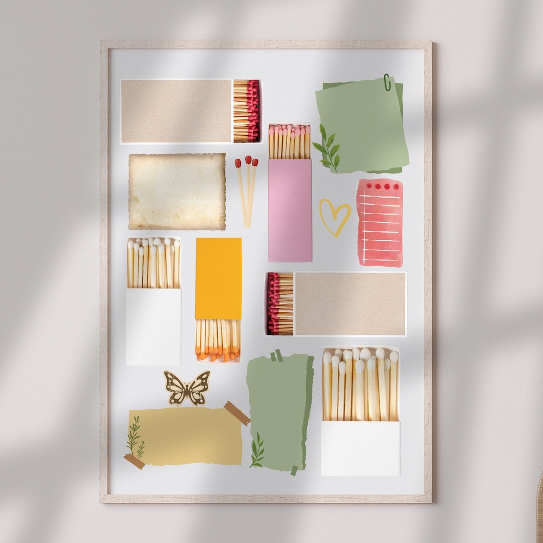 Matchbook Indesign Template Editable Matchbook Poster Template | Blank Matchbook Template | Digital ...