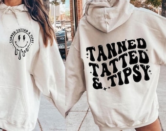 Tanned Tatted and Tipsy SVG PNG Beach summer Svg Beach shirt Png Summer vibe Svg Beach vibes Vacation svg Beach CutFile Summer Sublimation