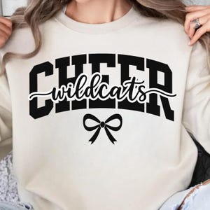 Wildcat Cheer Png, Cheer Wildcats Coquette Bow Png, Cheer Png, Wildcat Png, Gold Silver, Wildcat Cheer Iron On Png, Wildcats Sublimation