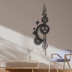 Zahnrad Wand Kunst SVG | Steampunk Industrie Cog Laser Cut Datei | CNC Cricut Glowforge Bereit DXF Cdr Ai Pdf | Digitaler Download