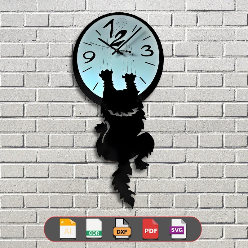 Cat Clock - Etsy
