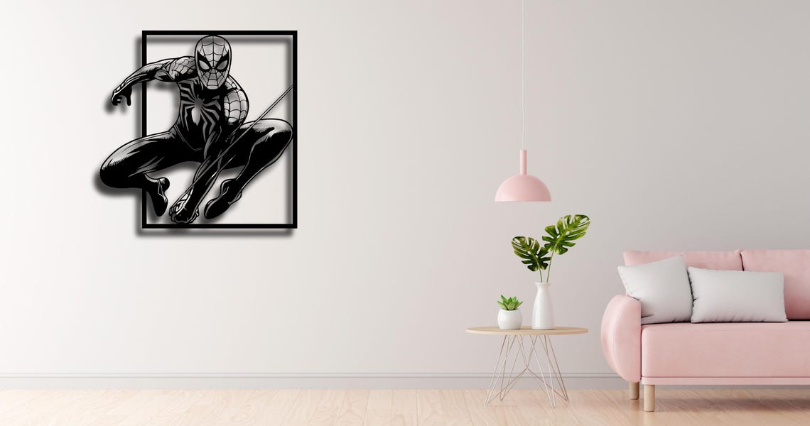 Spiderman Wall Decor, Laser Cut, Ai, Cdr, Dxf, Pdf, Svg, CNC Plasma Cut ...