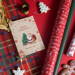 Feliz Navidad, Tarjeta navideña digital, PDF imprimible, editable, Tarjetas navideñas, Tarjeta de felicitación, Tarjetas festivas, Descarga digital Canva
