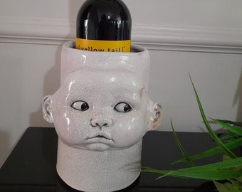 Ceramic vase/wine/utensil holder