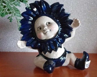 Handmade Ceramic sunflower baby TWAT