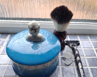 Handmade shaving bowl, dish, pot