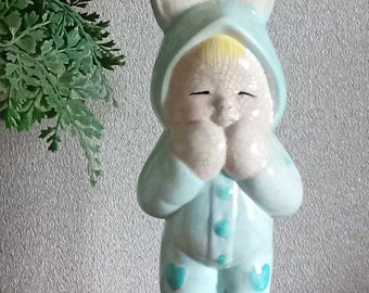 handmade pottery ceramic doll twat kewpie Blythe