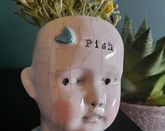Dolls head planter PISH