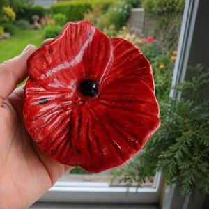 LARGE Ceramic poppy or peony forever flowers