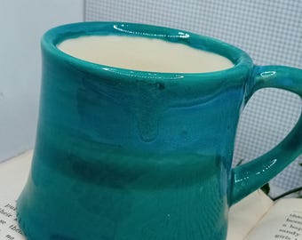 CUNT short tankard Ceramic blue air sweary mug peacock
