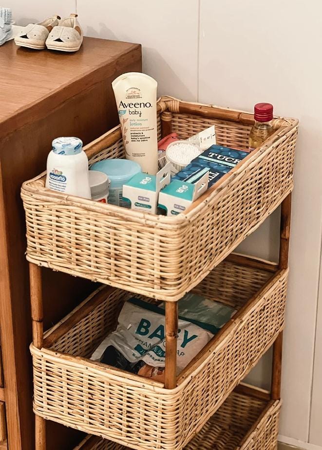 収納用ラタンラック - Etsy 日本