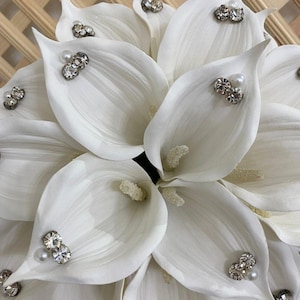 White gala bridal bouquet.Wedding bouquet, wedding flower, calla flower