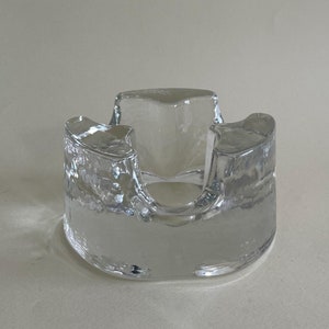 Brutalist Glass Candle Holder