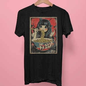 Ramen Anime Girl T-Shirt: Japanese Kawaii Streetwear