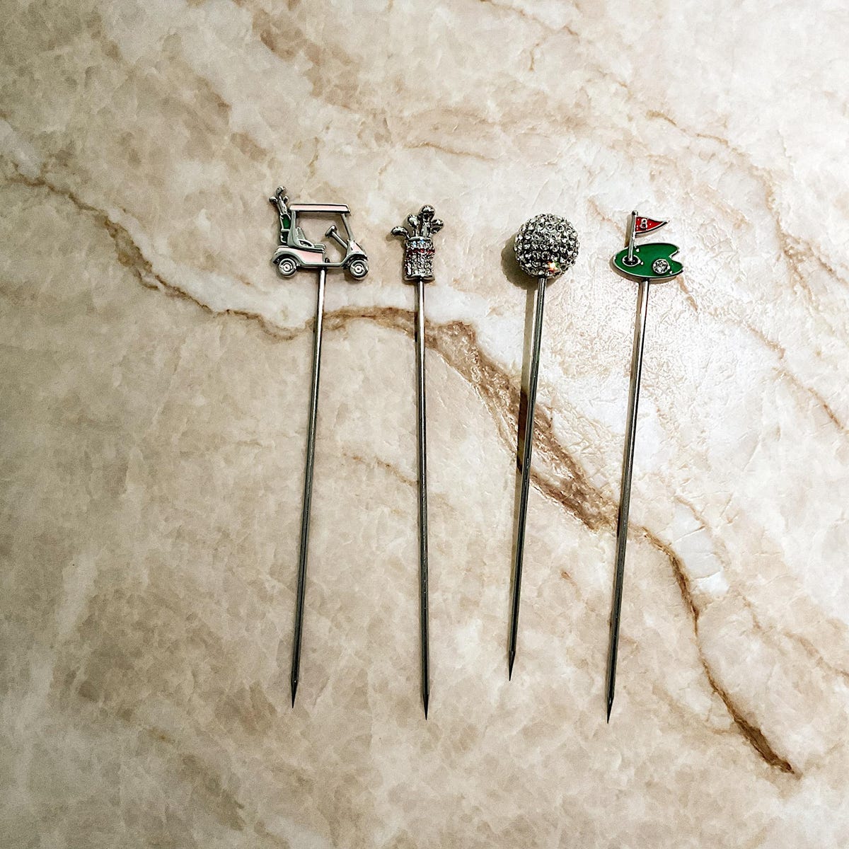 Golf-themed Cocktail Picks - Set of 4 - Etsy