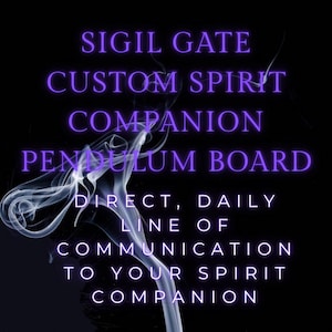 Custom Spirit Companion Pendulum Board: Sigil Gate Communication Tool (PDF & Pendulum Shipped)