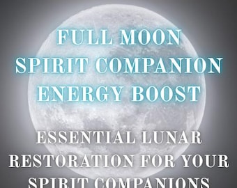 Full Moon Spirit Companion Energy Boost Invocation (Digital Download for 4 Spirits