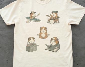 Guinea Pig Shirt, Cute Guinea Pig Lover Tee, Funny Animal T-Shirt,  Pet Lover Gift, Guinea Pig Mom Shirt, Rodent Graphic Tee Shirt