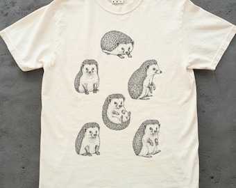 Hedgehog Shirt, Cute Animal Lover Tee, Comfort Colors Woodland Animal T-Shirt, Hedgehog Gift, Pet Lover Graphic Tee