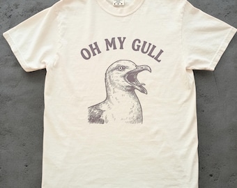 Camiseta Oh My Gull Seagull, Camiseta divertida de pájaros unisex, Camiseta Comfort Colors, Regalo para amantes de la playa, Camiseta divertida de playa, Camiseta del océano, Regalo para amantes de las aves