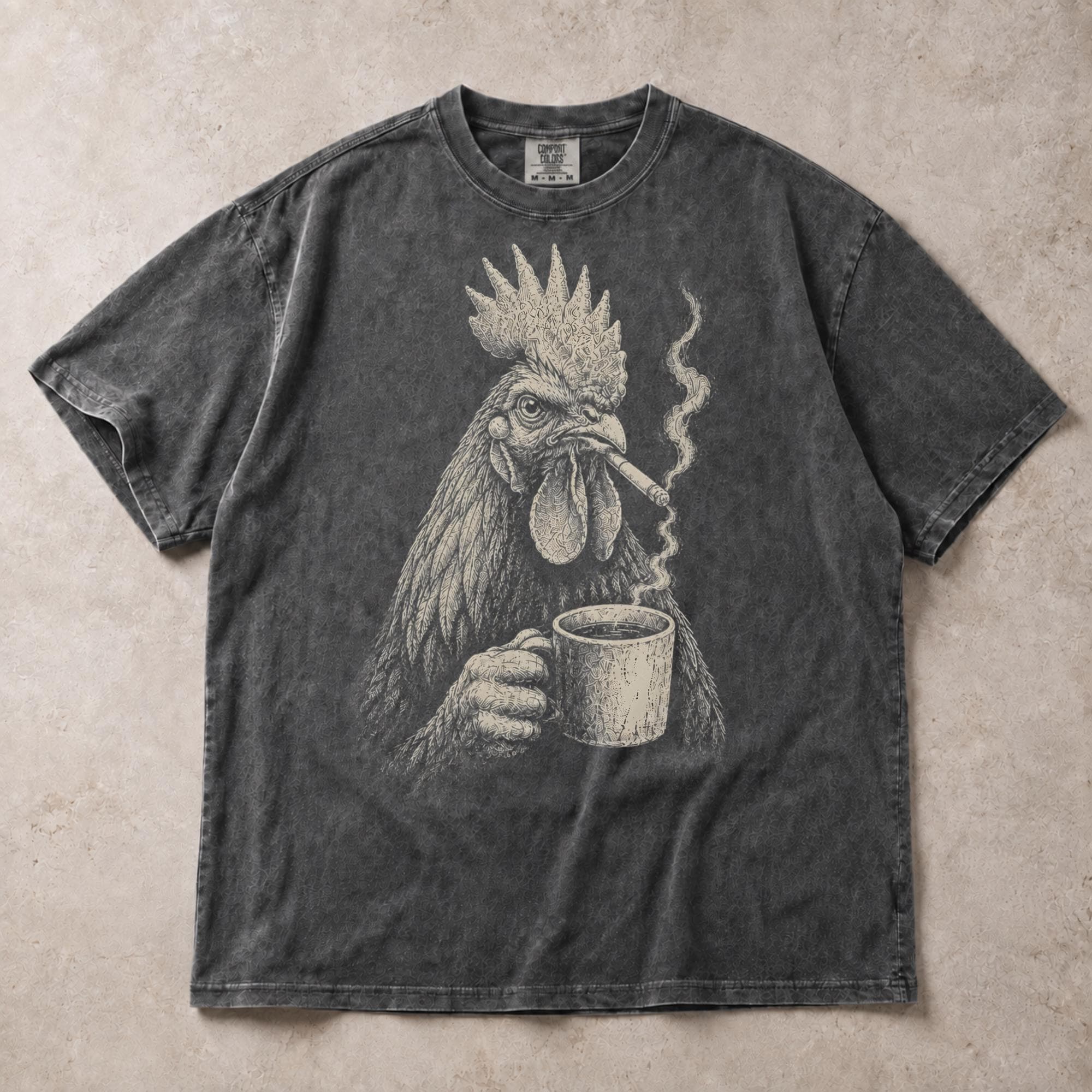 Funny Rooster Tee - Etsy