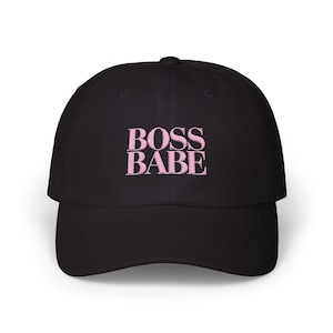 Gorra de papá Boss Babe, gorra bordada para empoderamiento femenino, regalo feminista, gorra de béisbol para jefa, gorra de algodón para ella, gorra para emprendedora, regalo para jefa