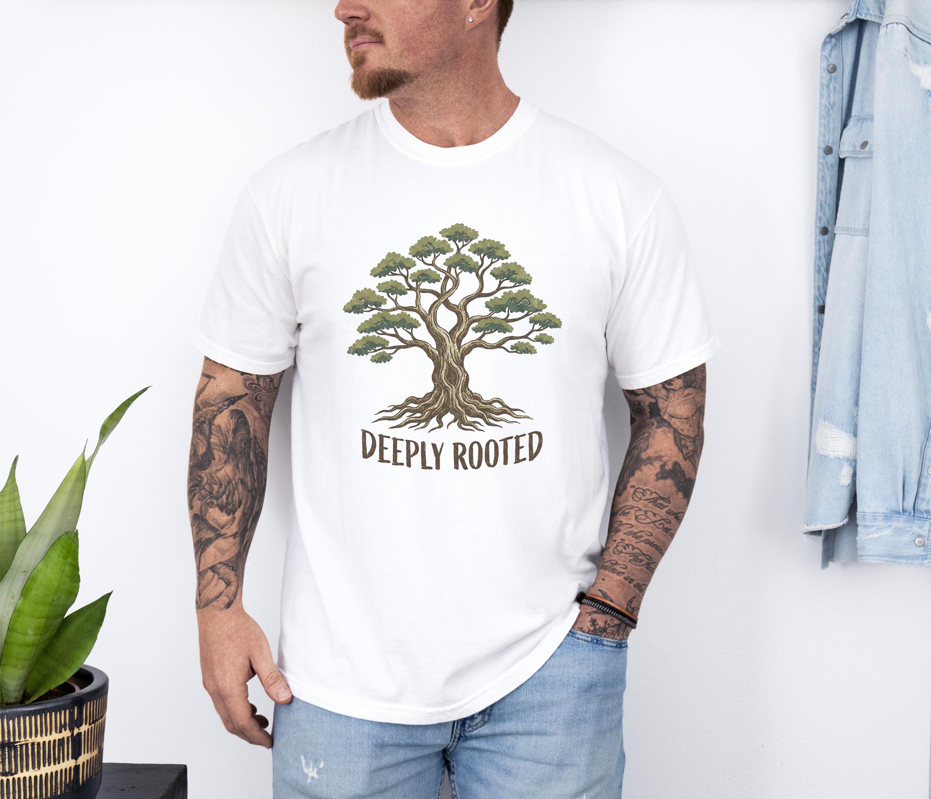 Deeply Rooted Tree Shirt, Gnarled Tree T Shirt, Tree of Life