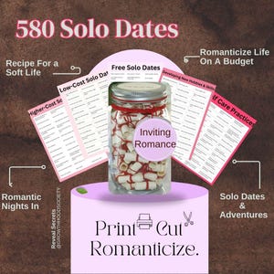Oefenen voor solo daten en zelfzorg ~ Romance For One Gift Intentional Self Love